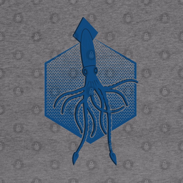 Giant squid and  the Deep blue sea by FunawayHit